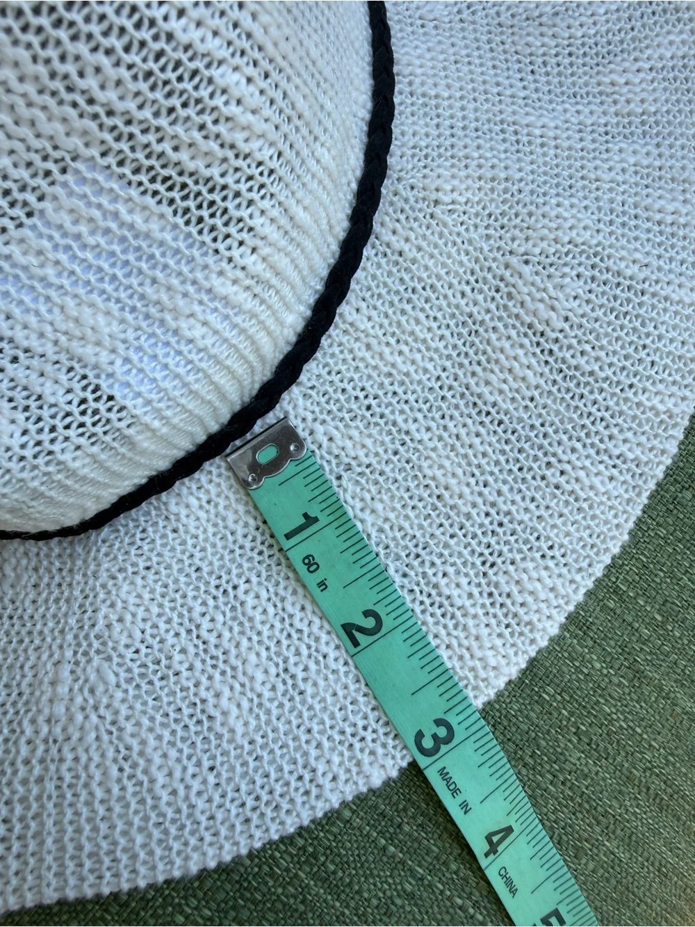 Wide Brim Straw Sun Hat with Black Trim